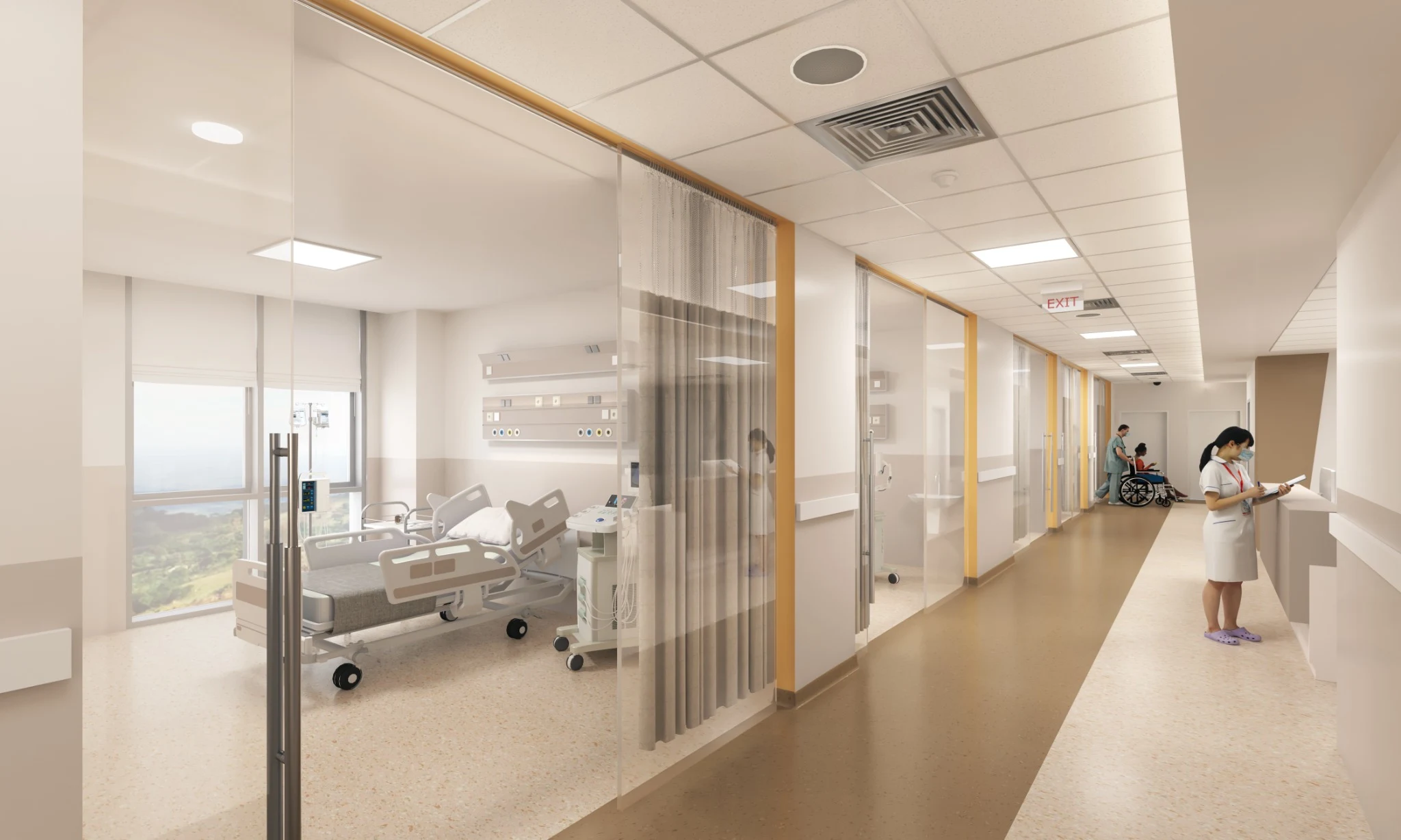 Architectural visualisation of ISHU clinical facilities